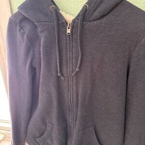 Blue Zip up Hoodie